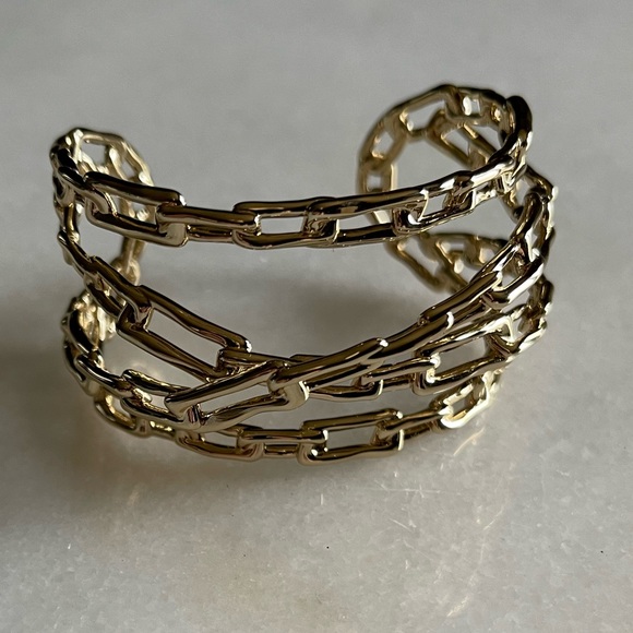14k Gold Plated Alexis Bittar Cuff Bracelet - Picture 5 of 12